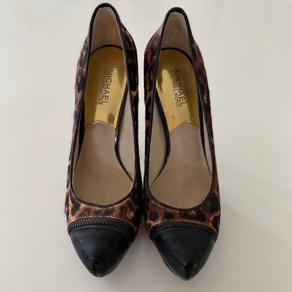 Michael Kors Leopard Print Pumps 8.5 - Picture 4 of 7